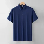 Embroidery Printing Logo Plain Polyester Quick Drying Breathable Sport Men Uniforms Work Polo Shirt-Navy / 3 XL